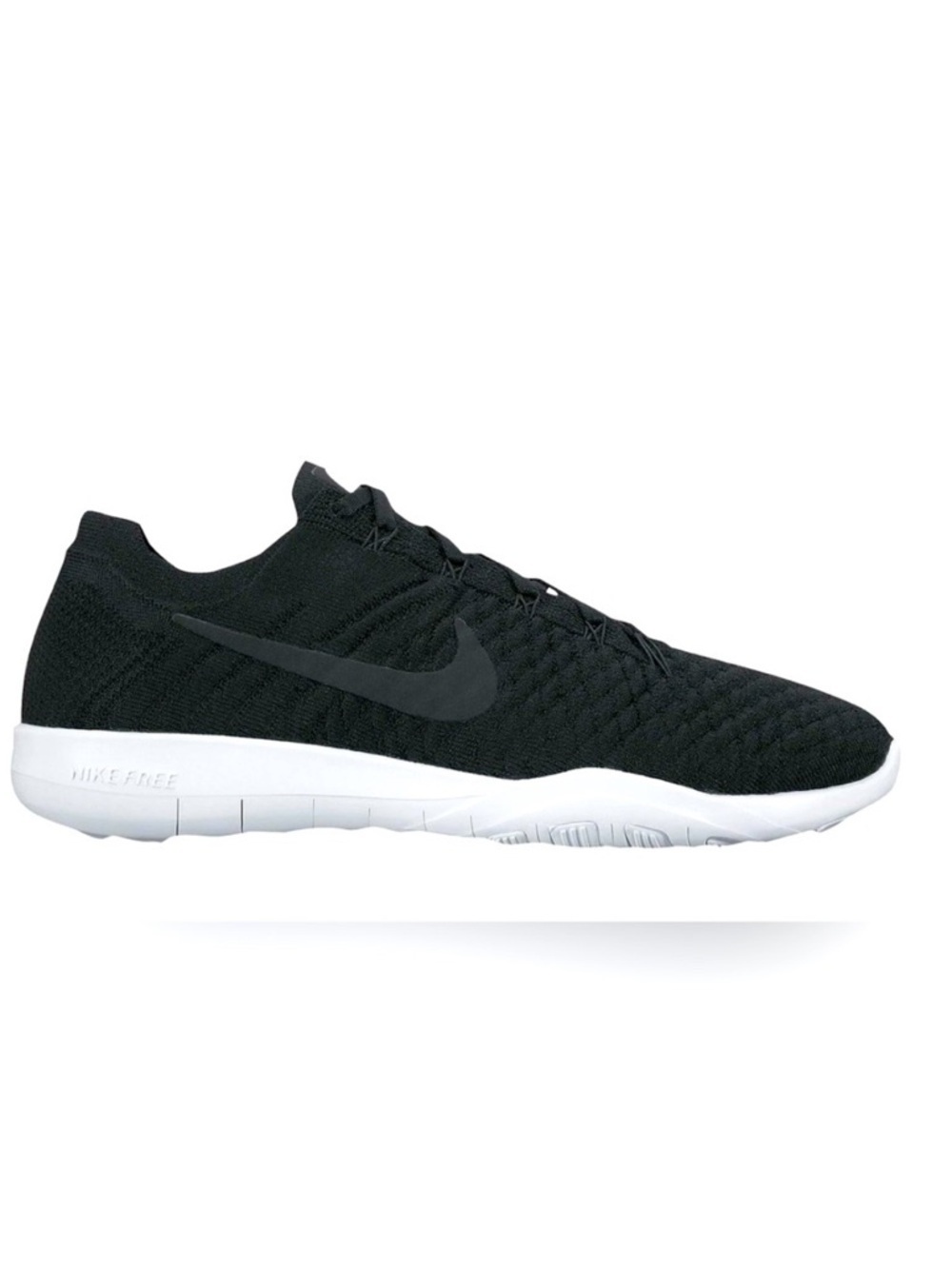 Nike Free RN Flyknit Running Shoes – Women's Size 7.5– Black/White